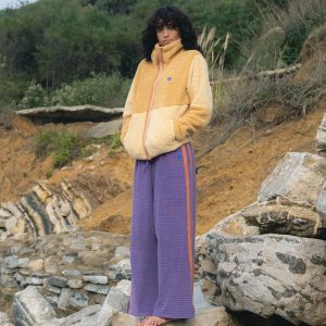 Date Palm Terry Pants - Iris