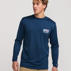 Runner Loose Fit Long Sleeve Surf Tee - Midnight