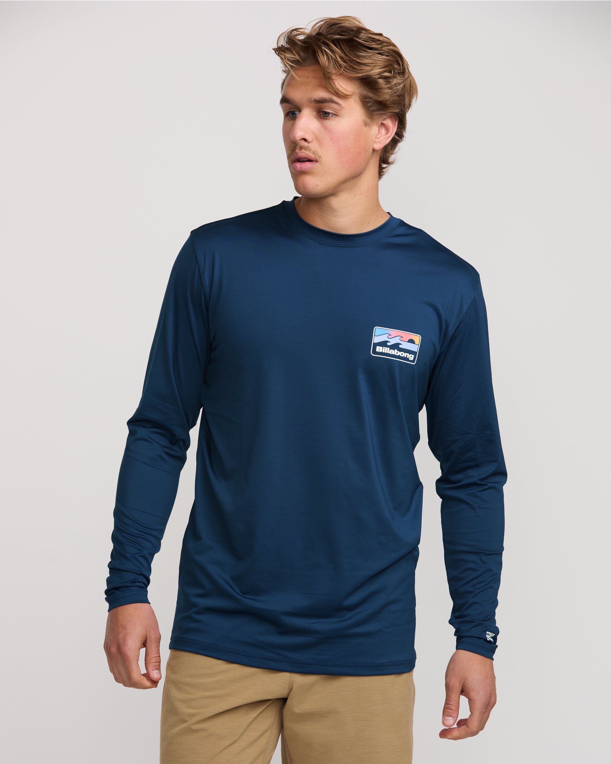 Runner Loose Fit Long Sleeve Surf Tee - Midnight