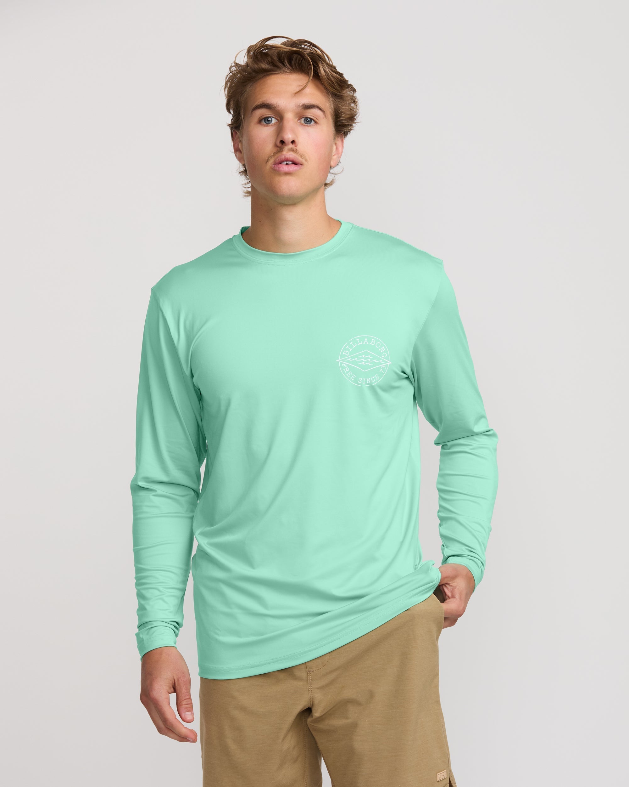 Big Dave Loose Fit Long Sleeve Surf Tee - Bermuda - Image 2