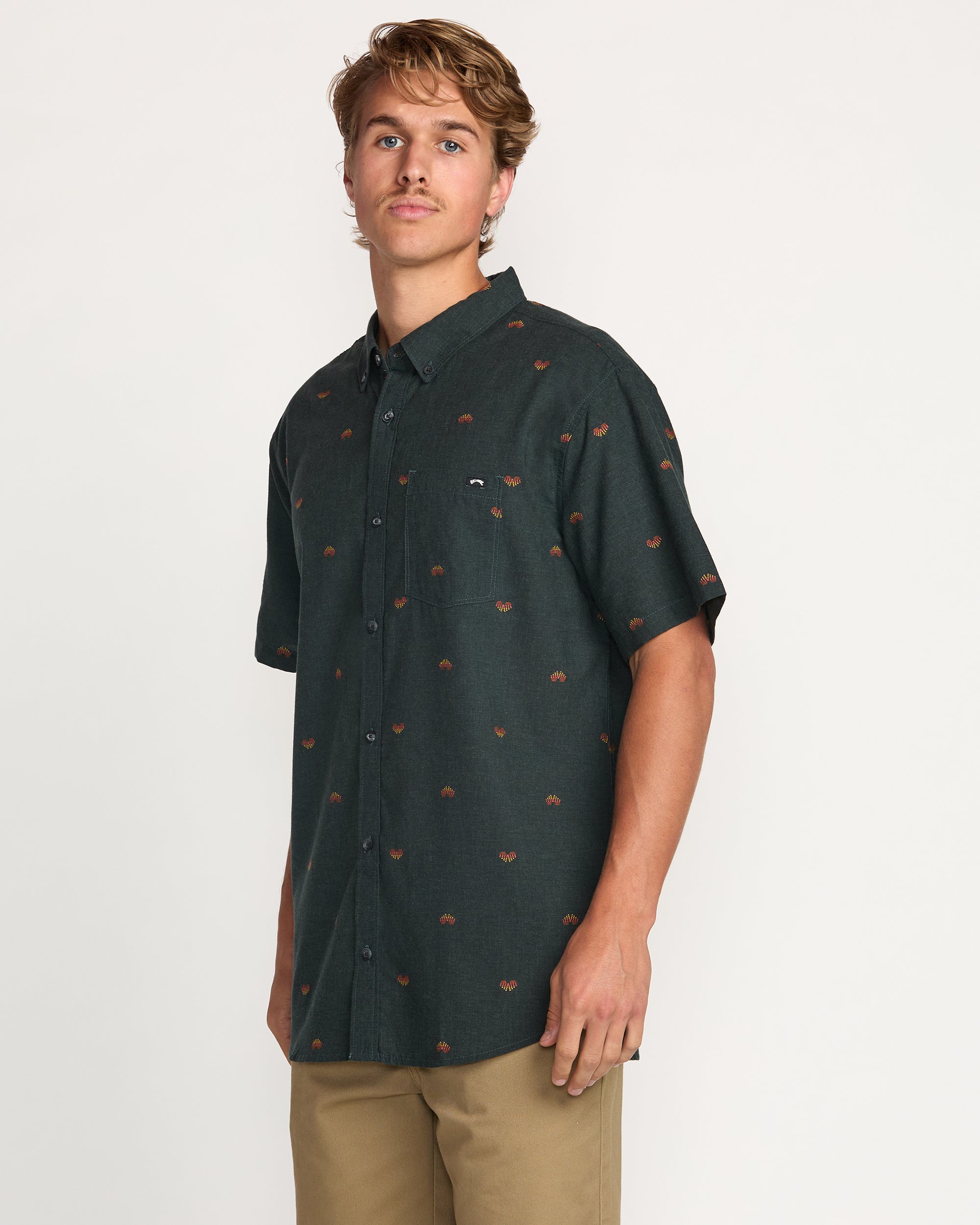 All Day Jacquard Short Sleeve Shirt - Stealth - Image 6