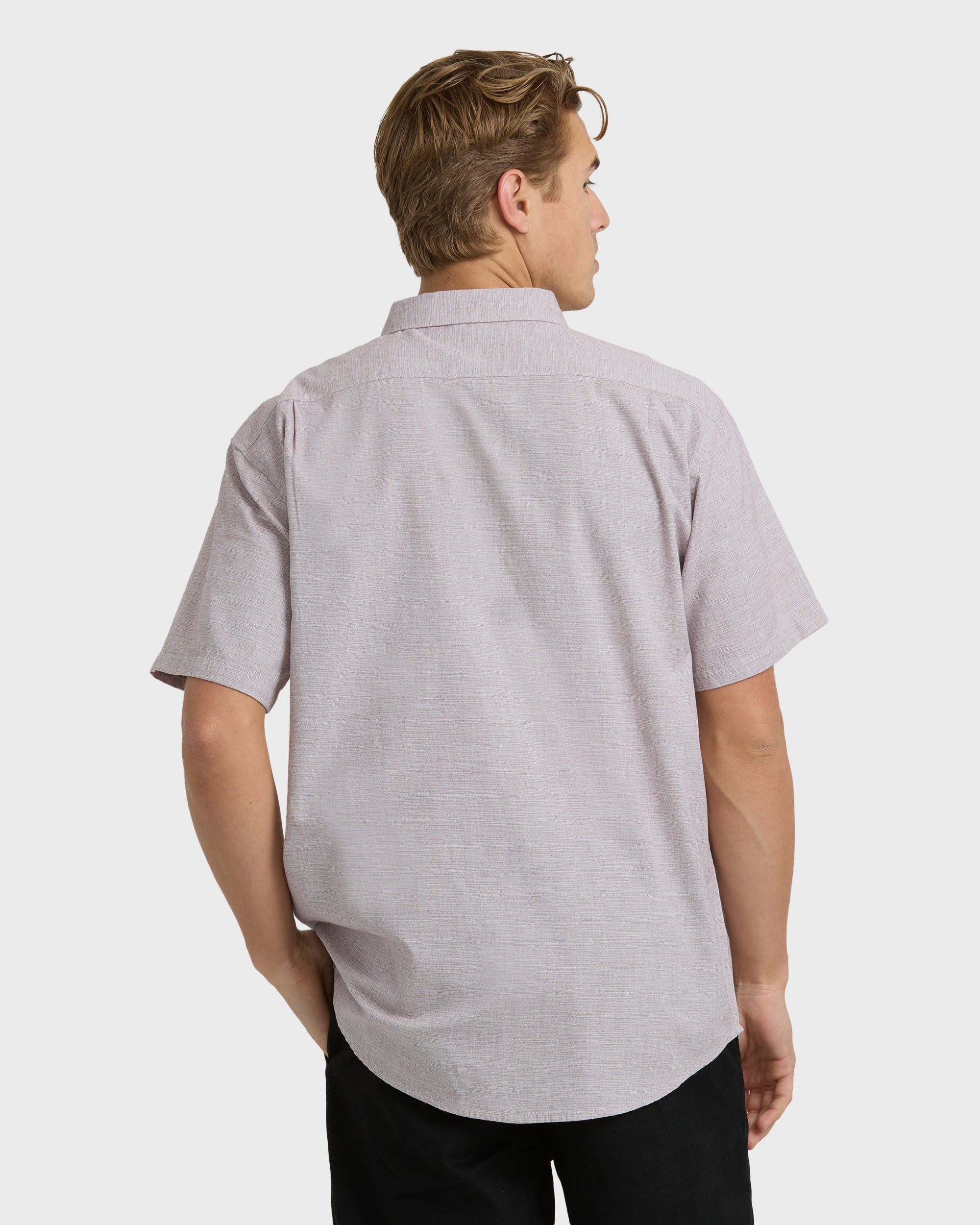 All Day Short Sleeve Shirt - Plum - Image 5