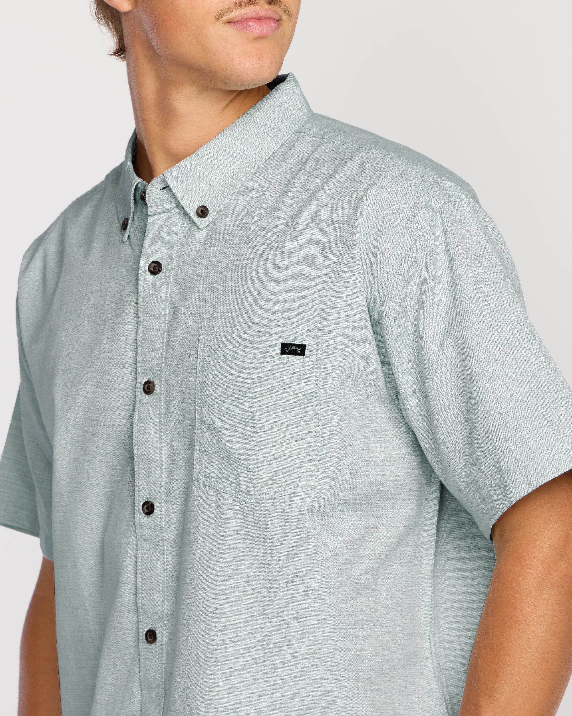 All Day Short Sleeve Shirt - Sage Green - Image 5