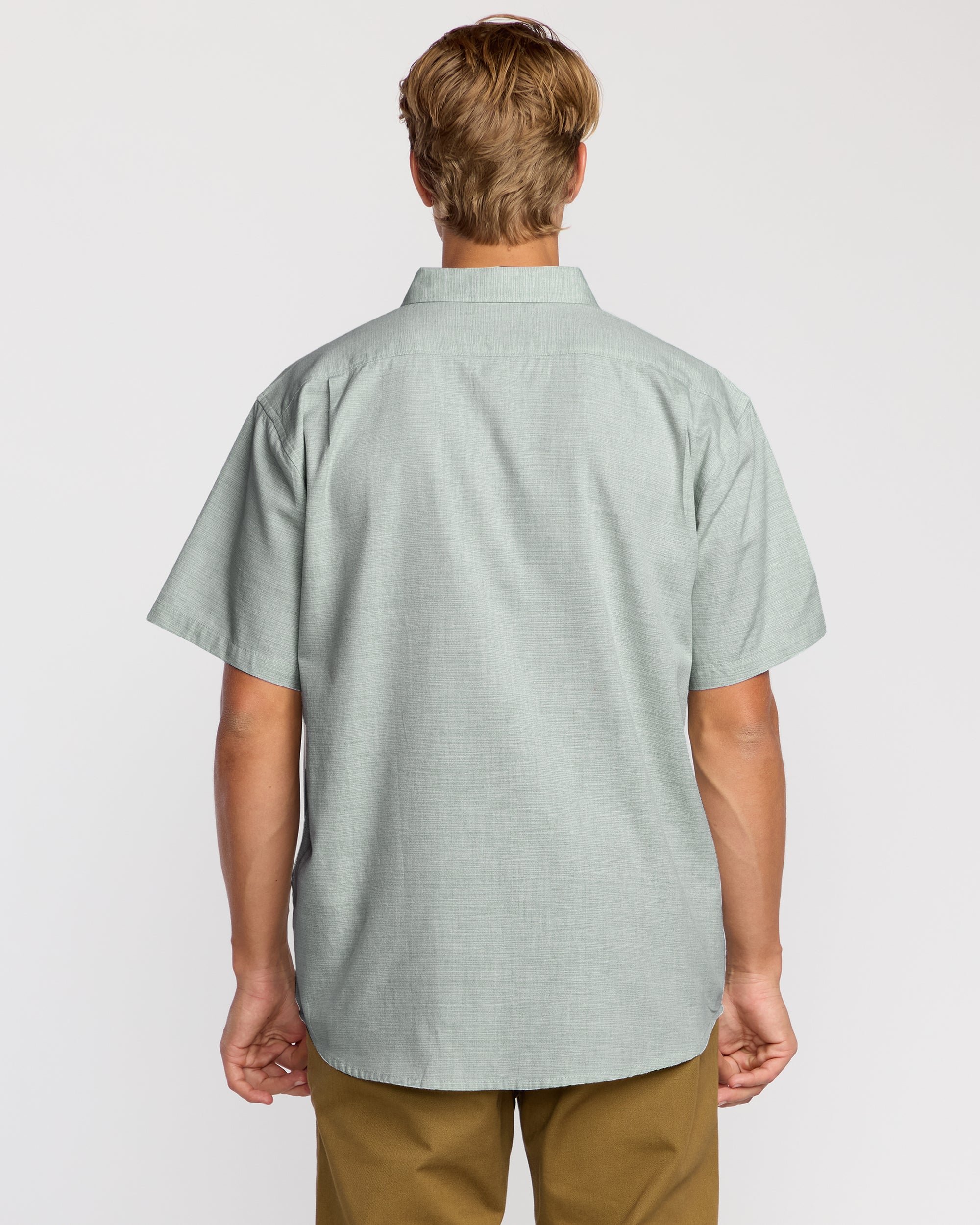 All Day Short Sleeve Shirt - Sage Green - Image 2
