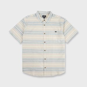 All Day Stripe Short Sleeve Shirt - Desert Sand