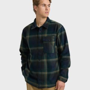 Furnace Long Sleeve Flannel Shirt - Midnight