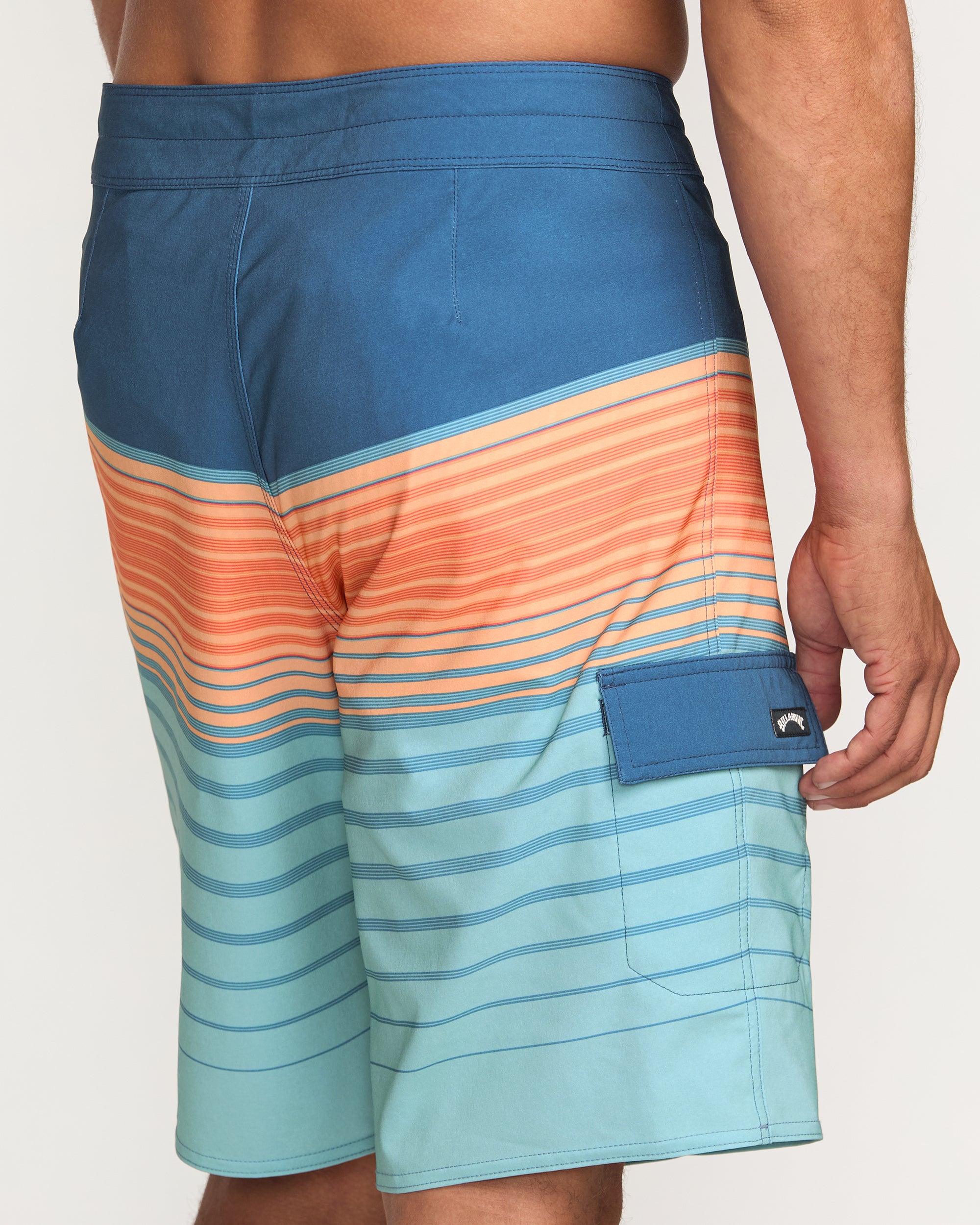 All Day Stripe Pro Performance 20 Boardshorts - Deep Blue - Image 8