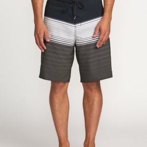 All Day Stripe Pro Performance 20 Boardshorts - Pewter