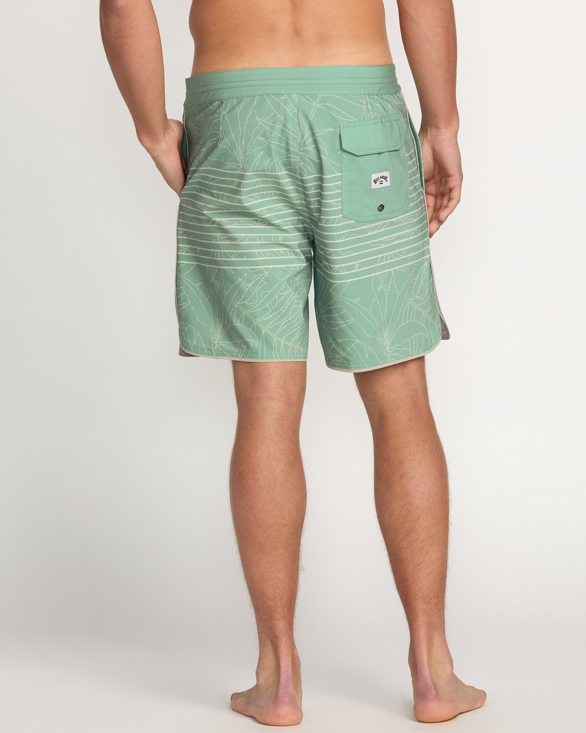 73 Lo Tide 18 Boardshorts - Mist Green - Image 2