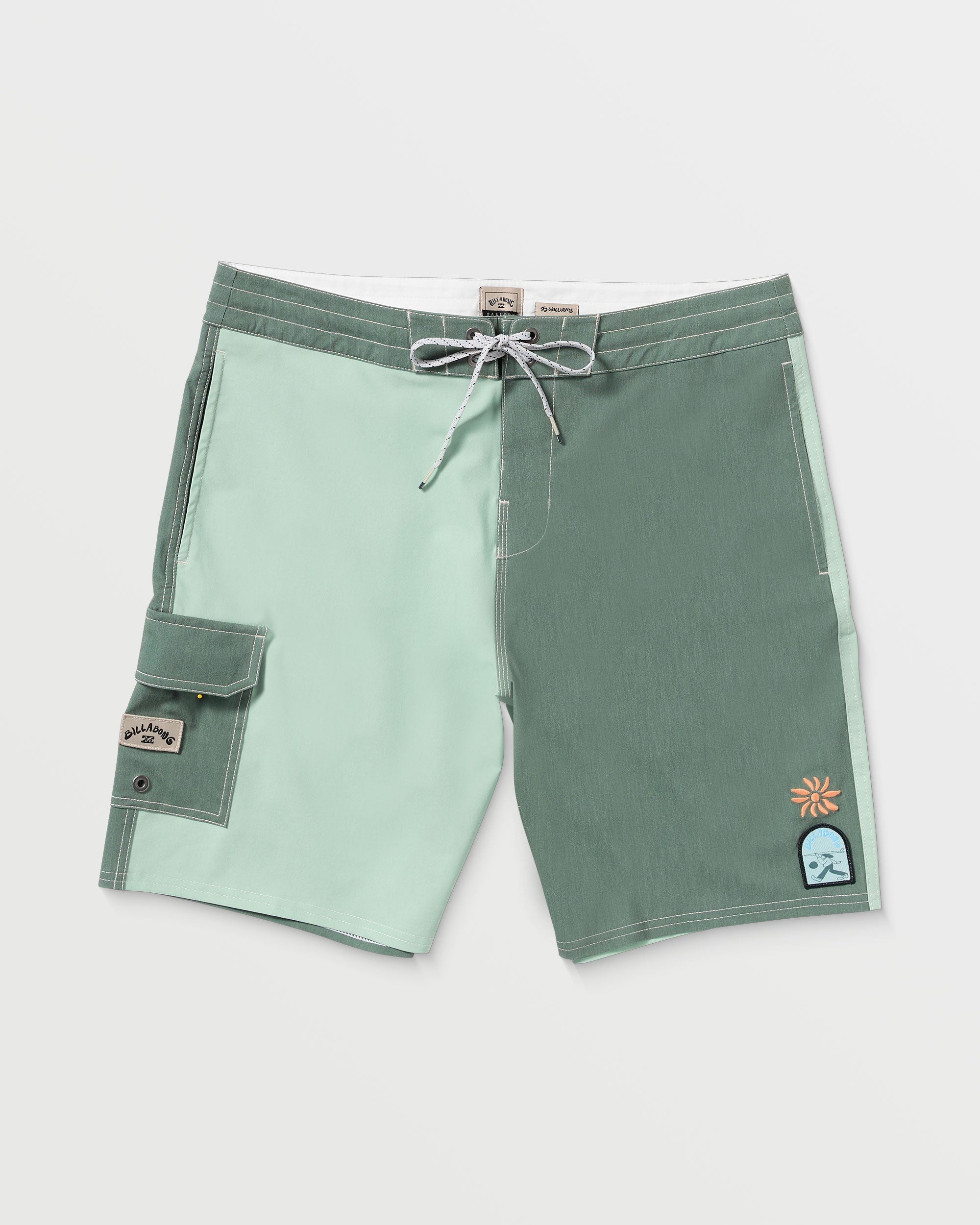 Sunshine Lo Tide 19 Boardshorts - Green Tea - Image 4