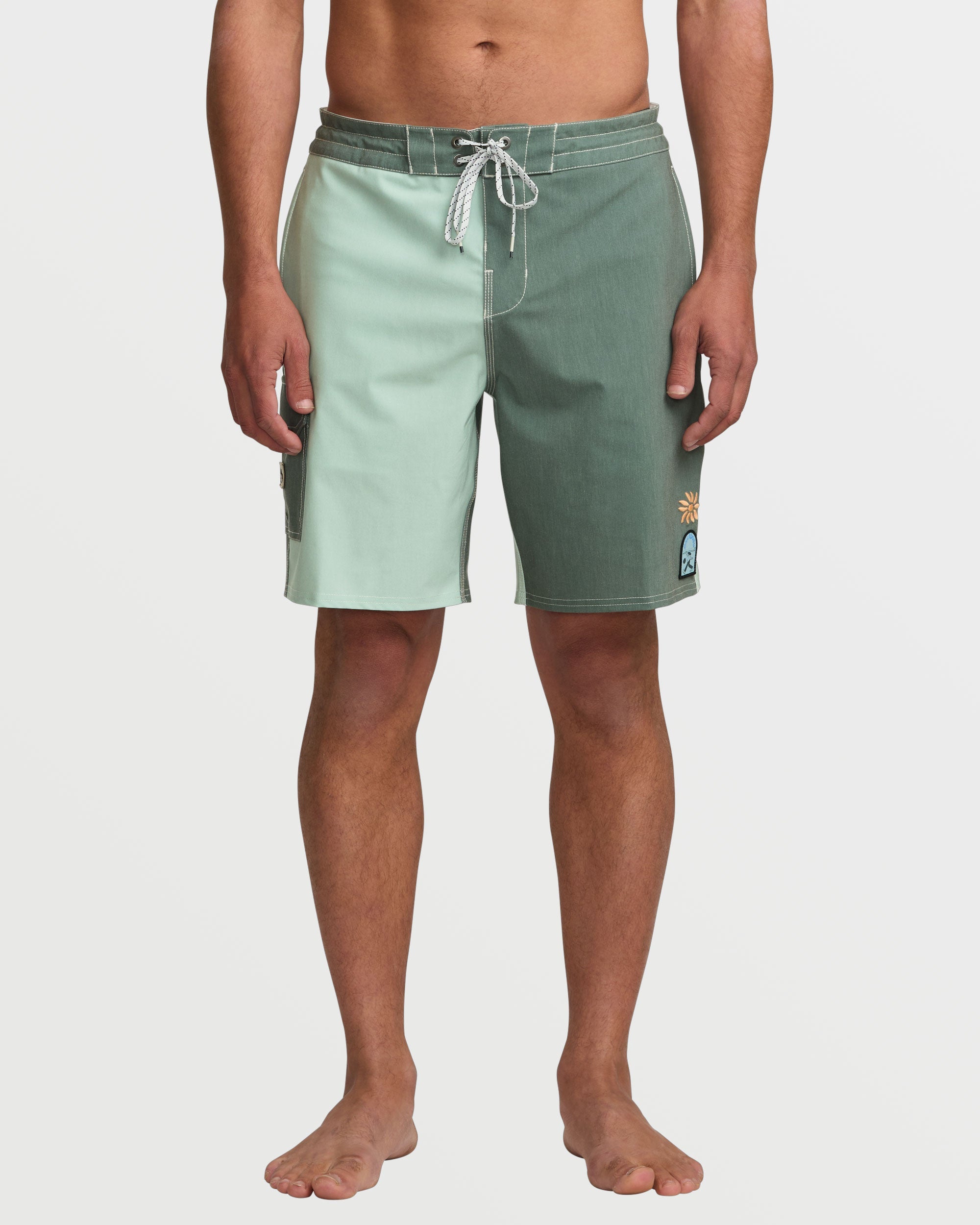 Sunshine Lo Tide 19 Boardshorts - Green Tea