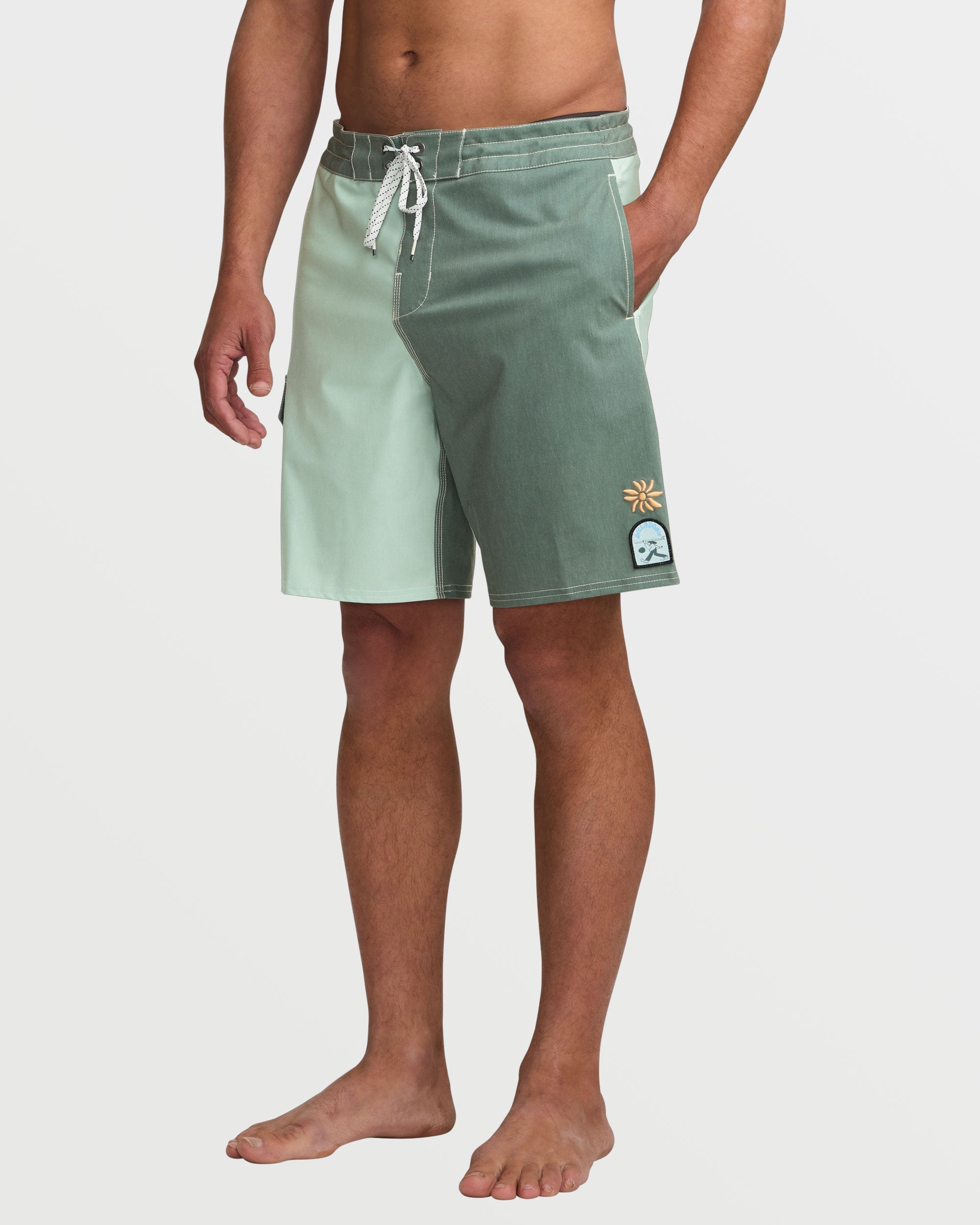 Sunshine Lo Tide 19 Boardshorts - Green Tea - Image 7