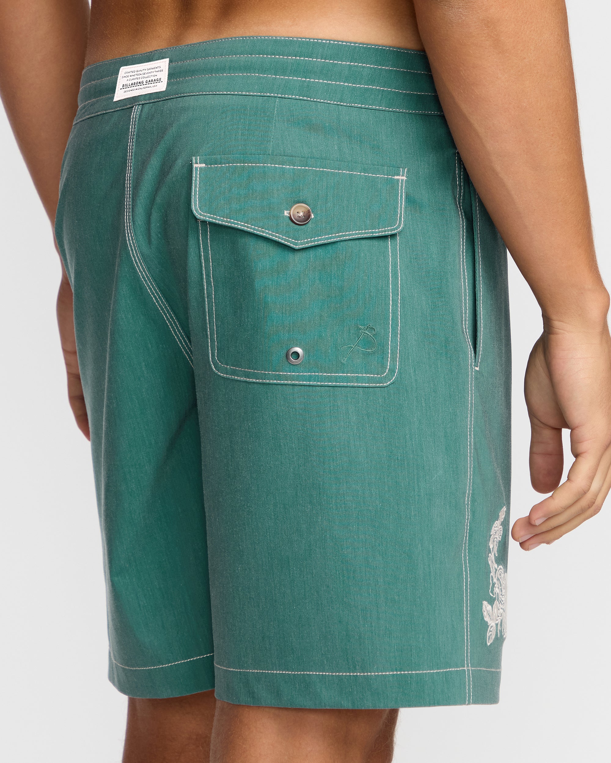 Austin Garage Lo Tides Boardshorts - Teal - Image 10