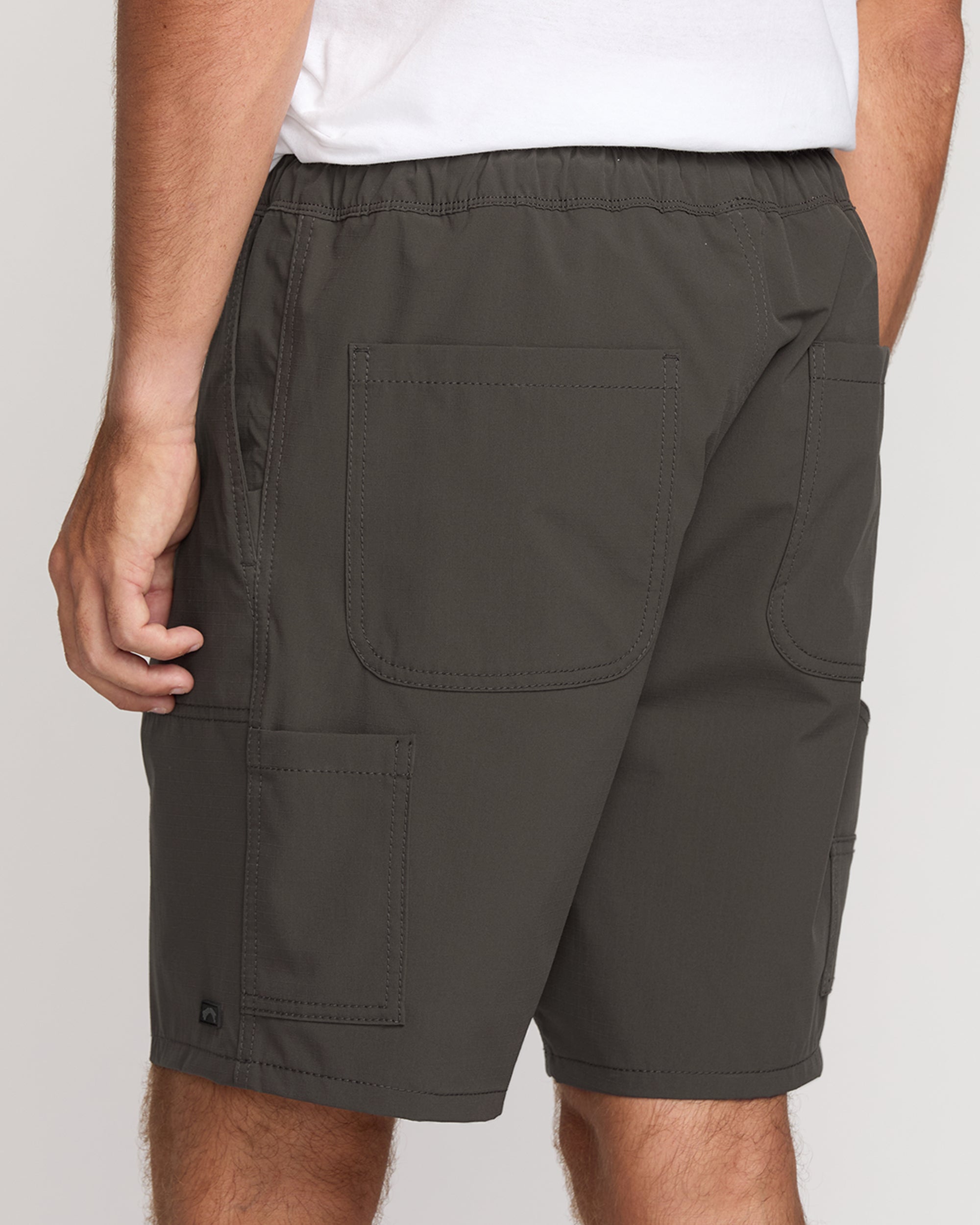 Surftrek Utility Elastic 18 Hybrid Shorts - Raven - Image 8