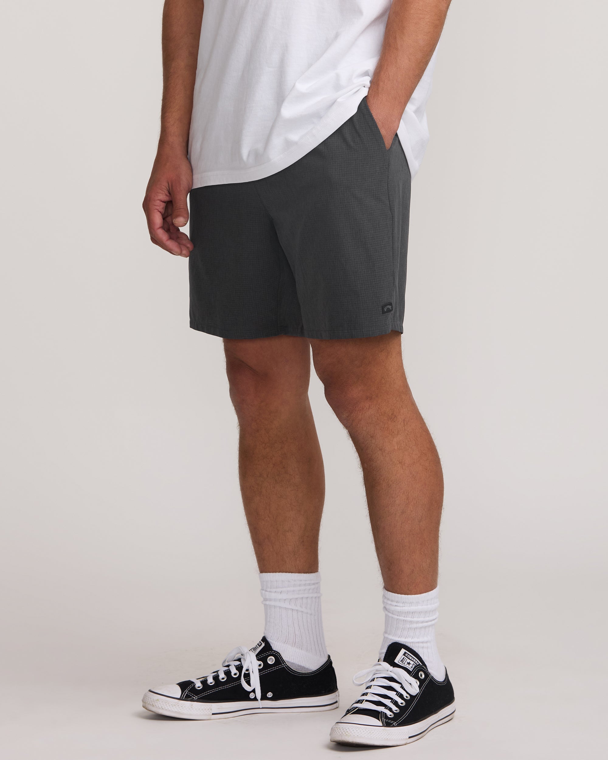 Surftrek Perforated Elastic 17 Hybrid Shorts - Black - Image 6