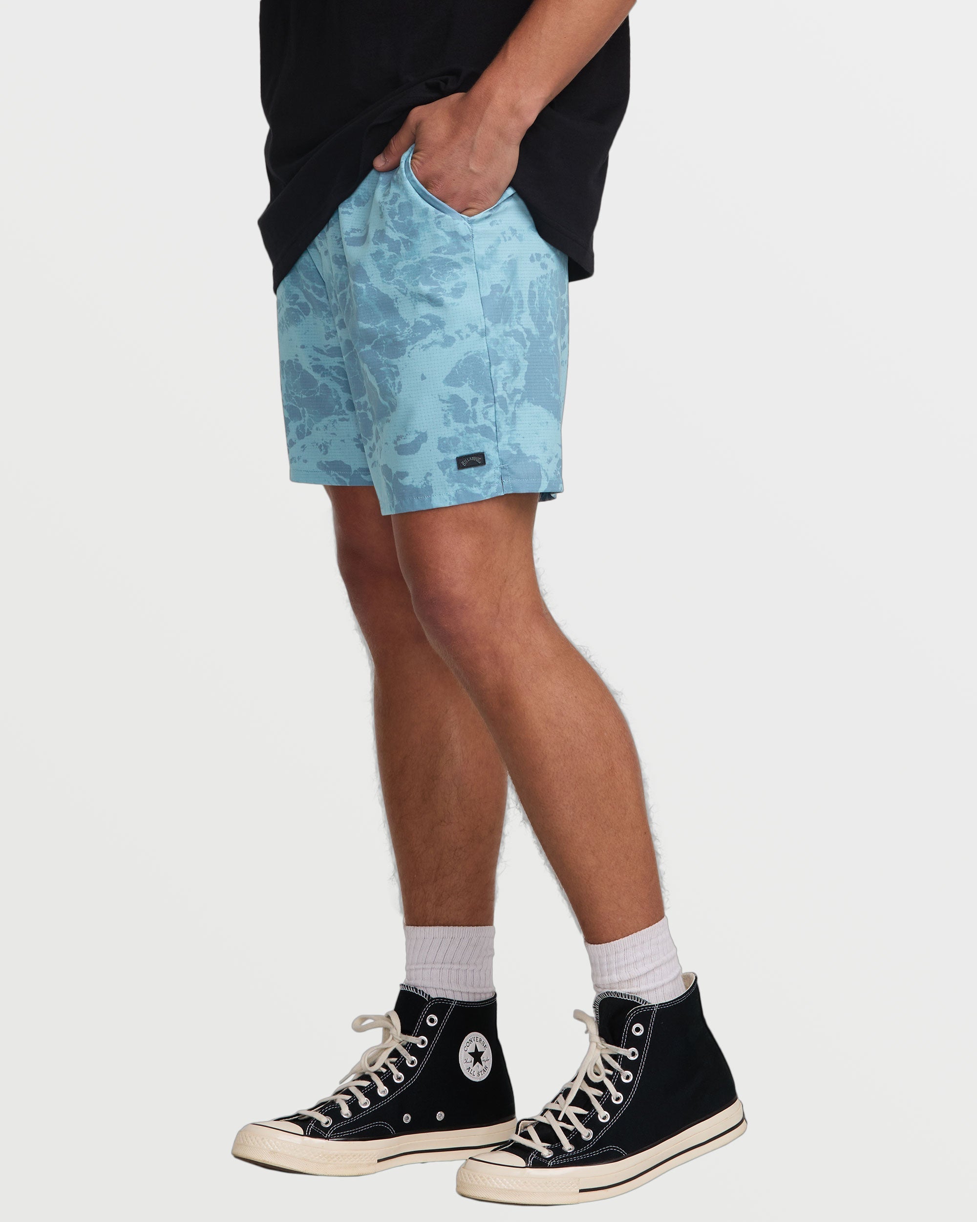 Surftrek Perforated Elastic 17 Hybrid Shorts - Glacier Blue - Image 3