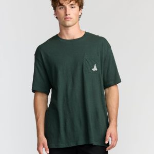 Austin Garage Regular Pocket Short Sleeve T-Shirt - Teal