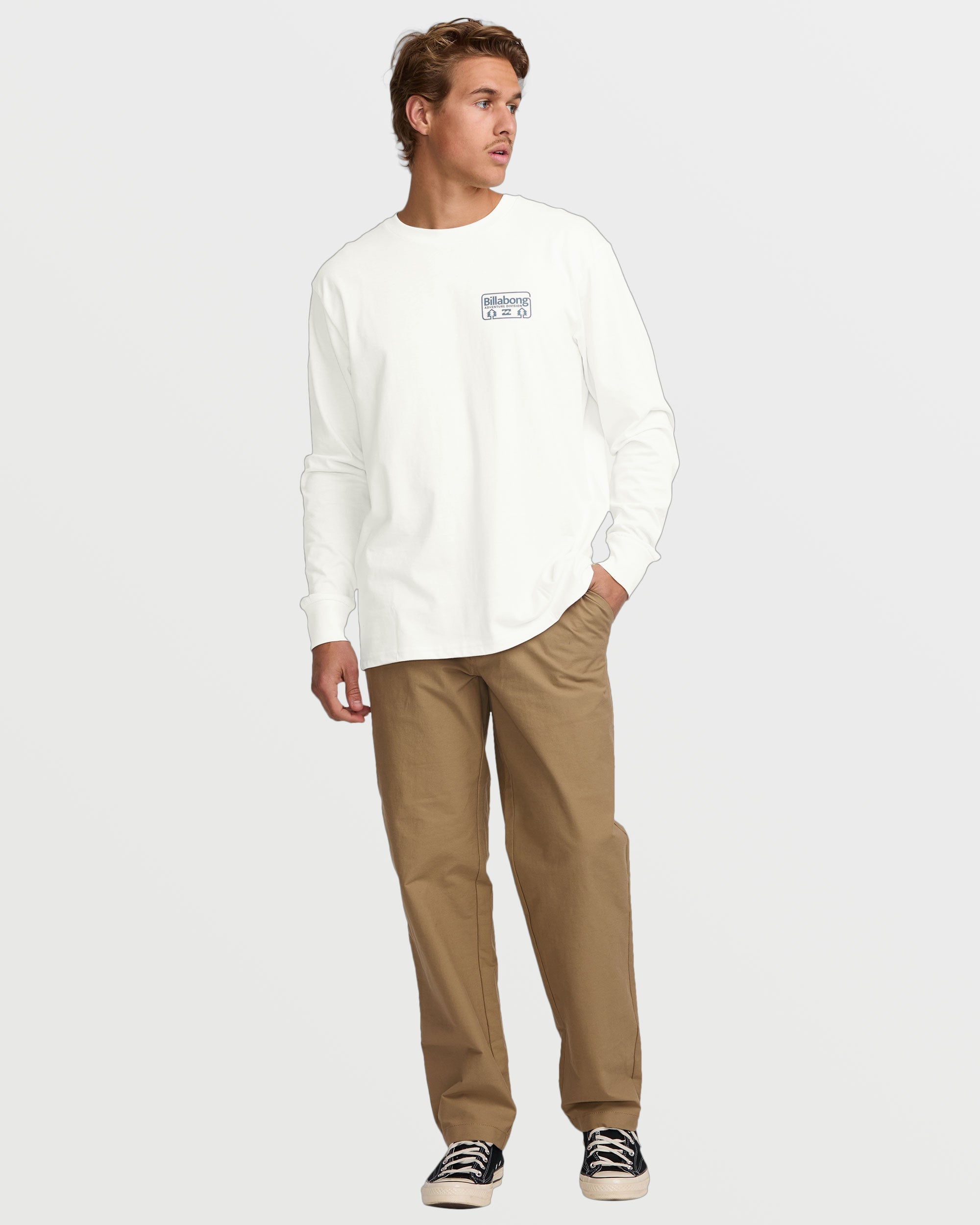 Range A/Div Long Sleeve Tee - Off White - Image 5