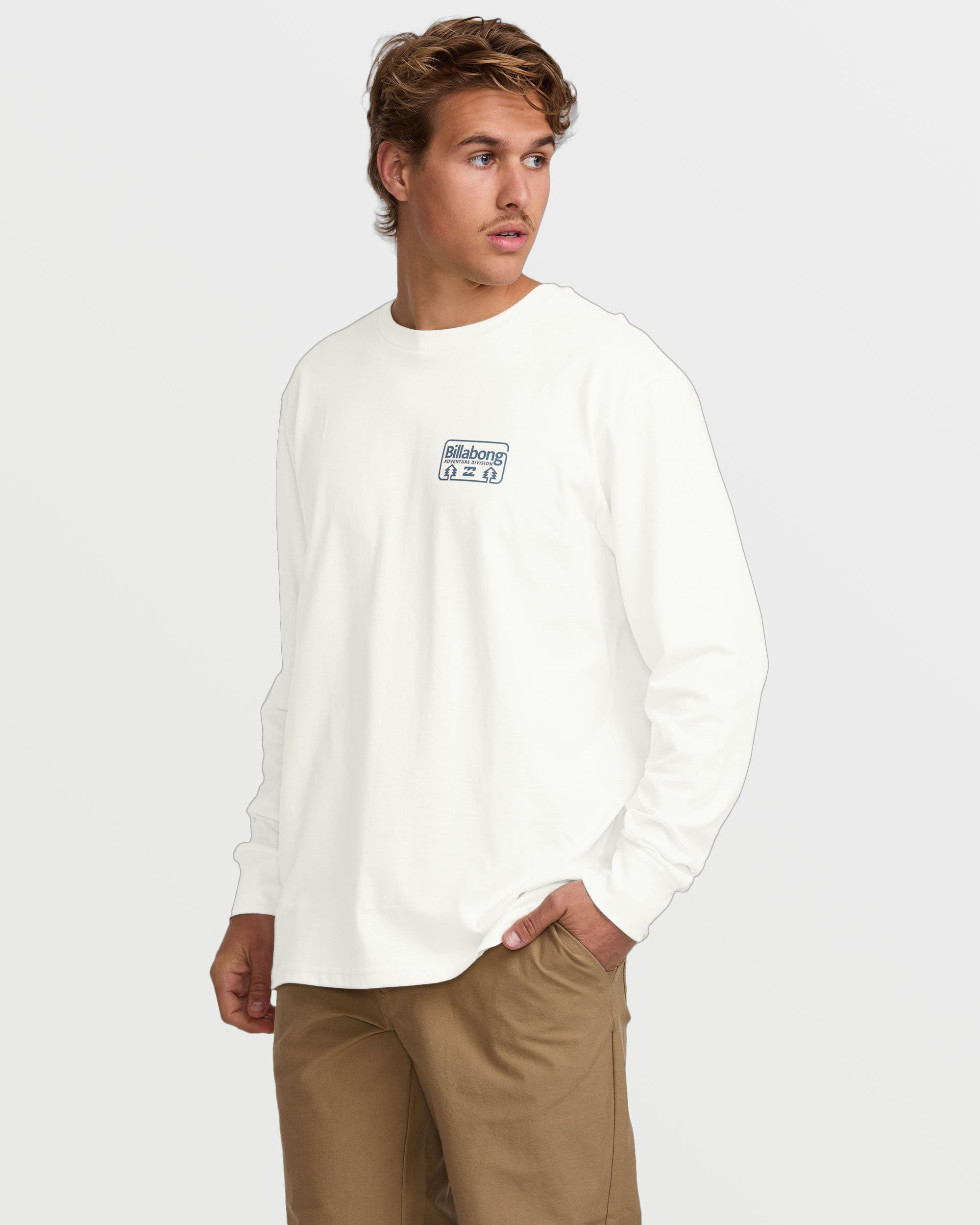Range A/Div Long Sleeve Tee - Off White - Image 3