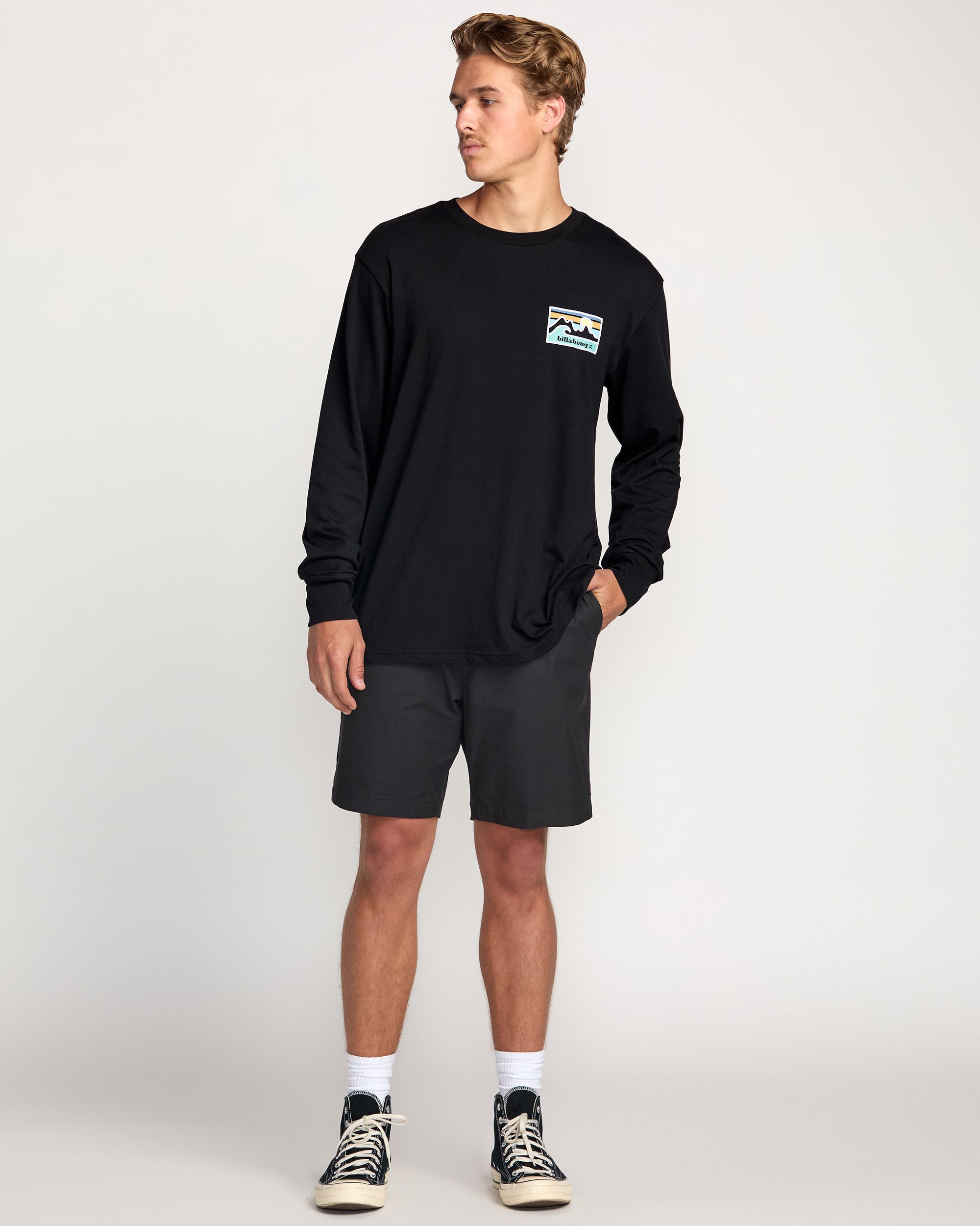 Range A/Div Long Sleeve Tee - Black - Image 5