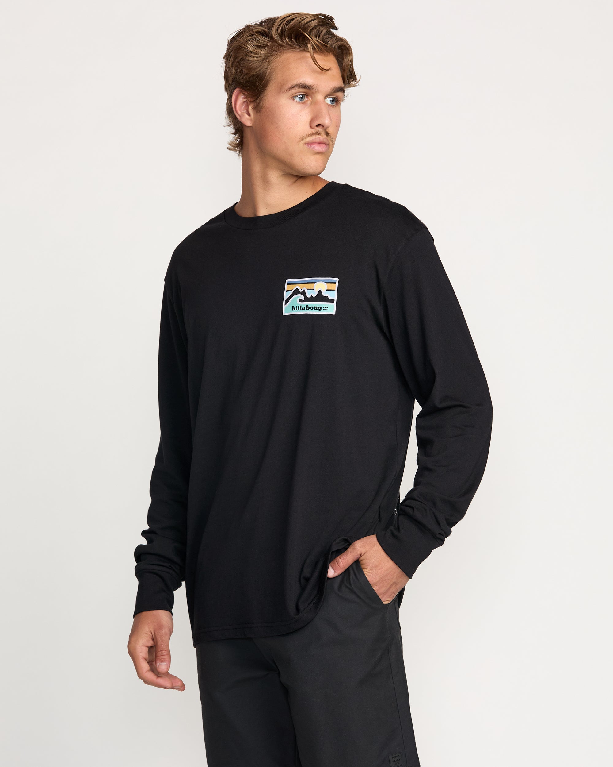 Range A/Div Long Sleeve Tee - Black - Image 6