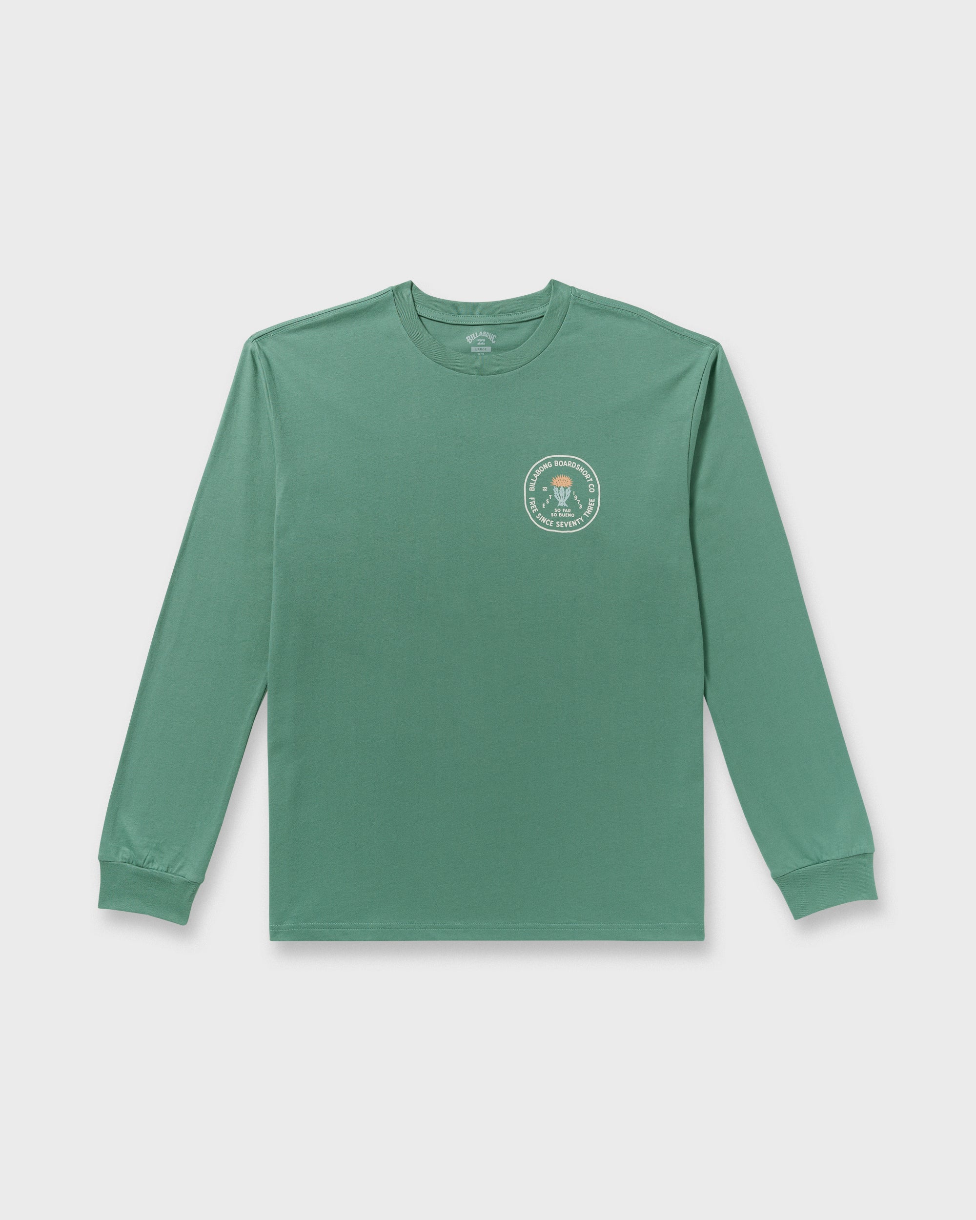 Desert Flower Regular Long Sleeve T-Shirt - Sage Green - Image 6