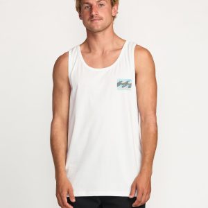 Crayon Wave Premium Tank - Off White