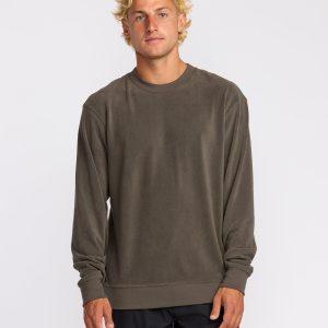 Torched Crewneck Sweatshirt - Brown