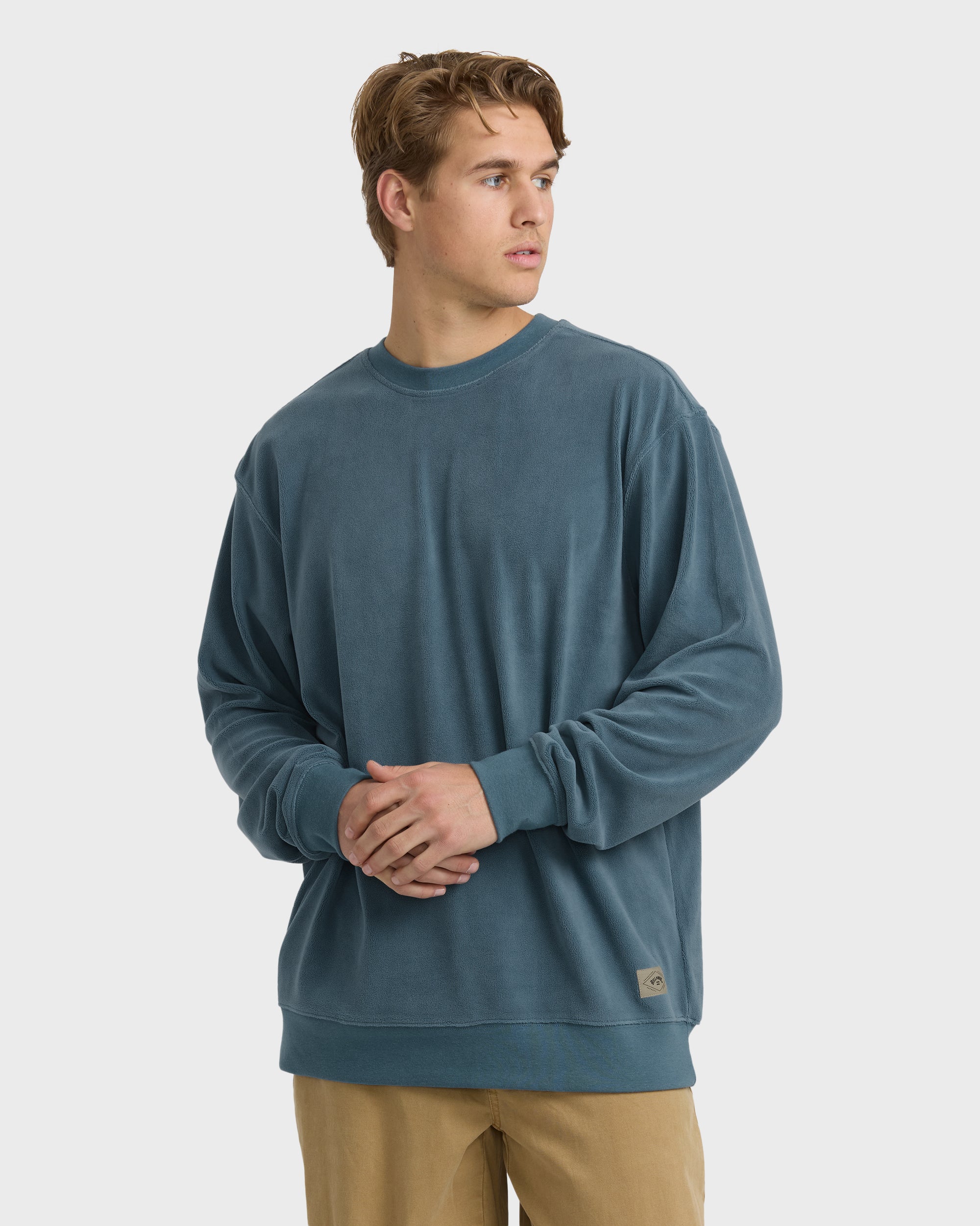 Torched Crewneck Sweatshirt - Real Teal