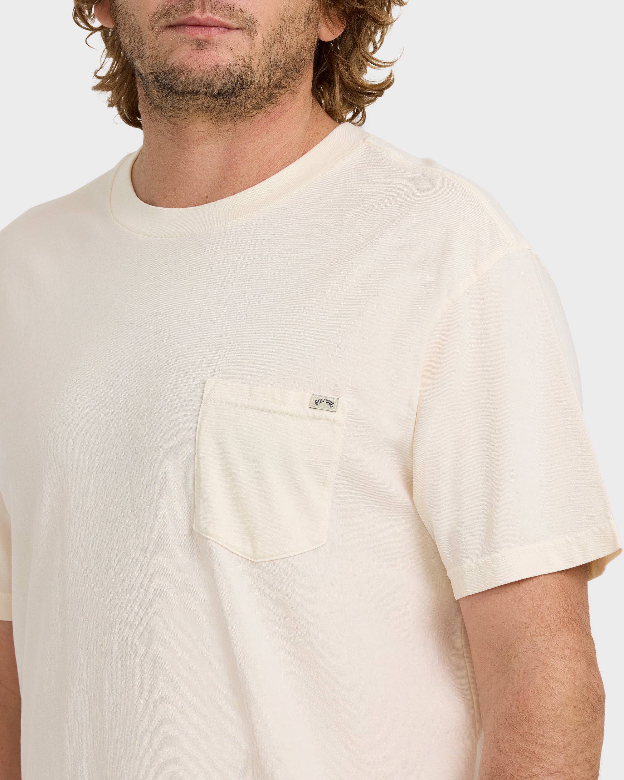 Essential Premium Wave Wash T-Shirt - Off White - Image 5