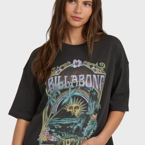 Counting Stars Short Sleeve T-Shirt - Off Black