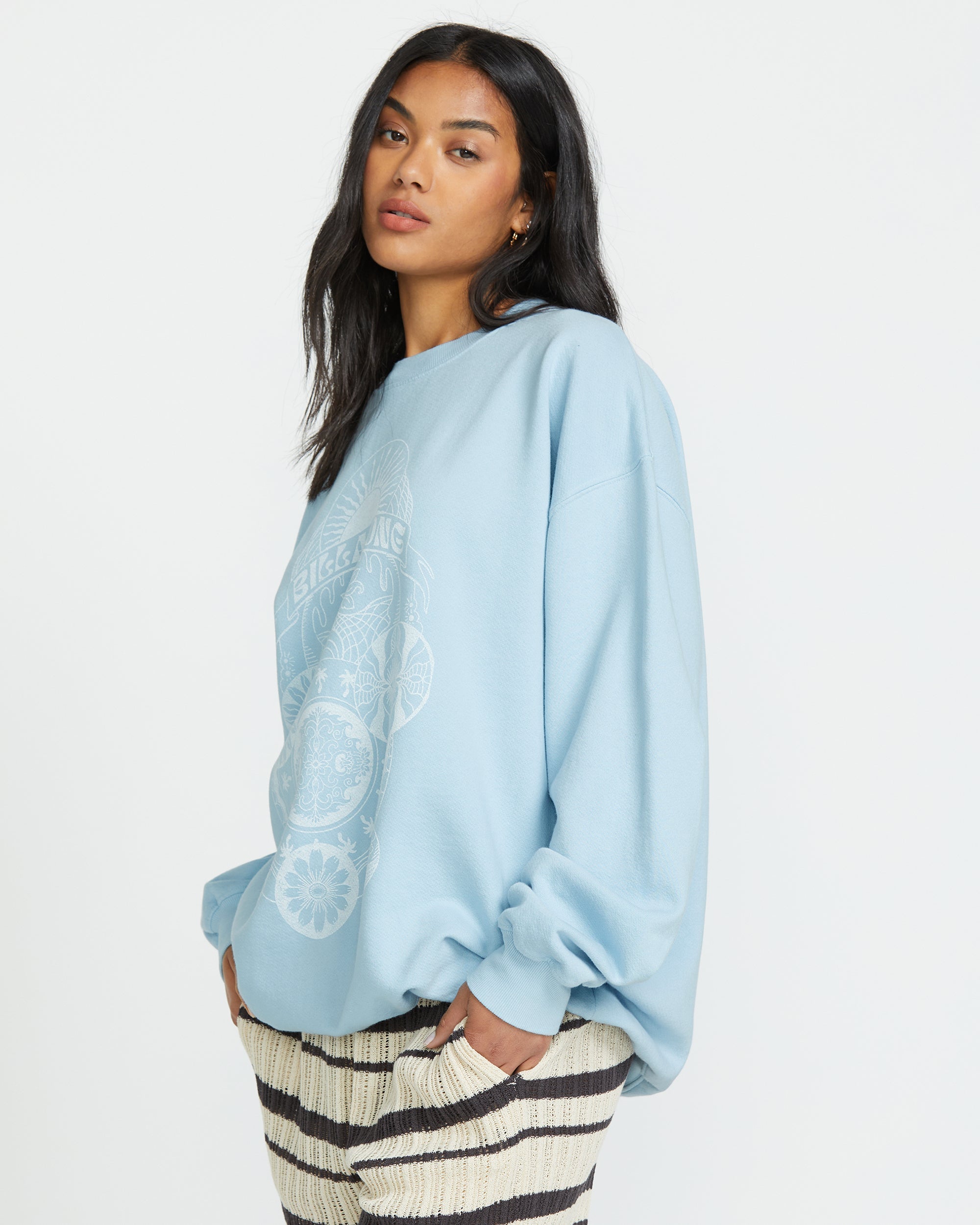 Ride In Crew Sweatshirt - Washed Chambray - Image 3