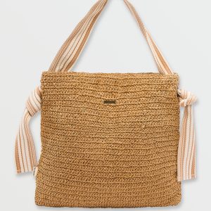 So Knotty Straw Bag - Tan