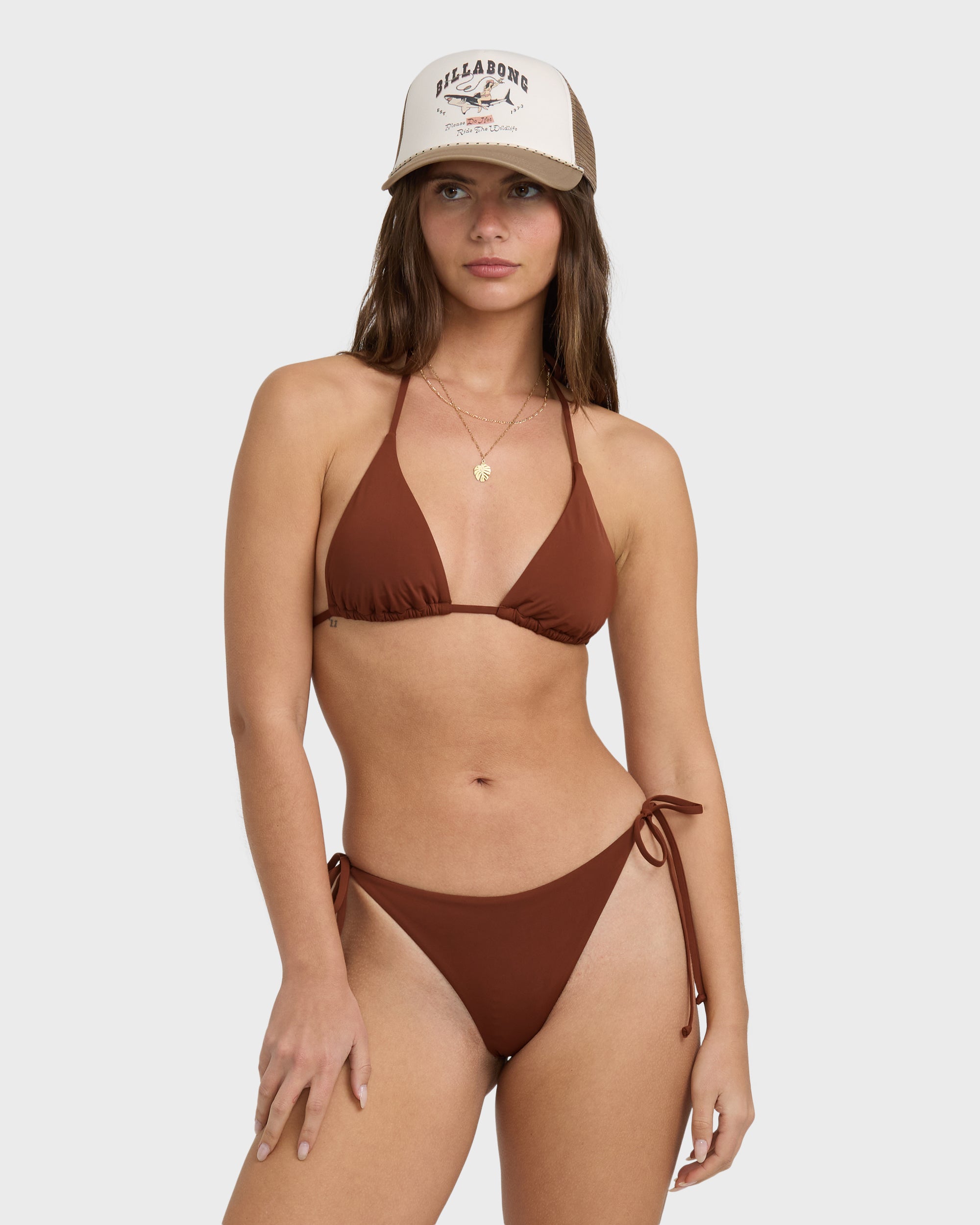 Sol Searcher Multi Triangle Bikini Top - Cowhide