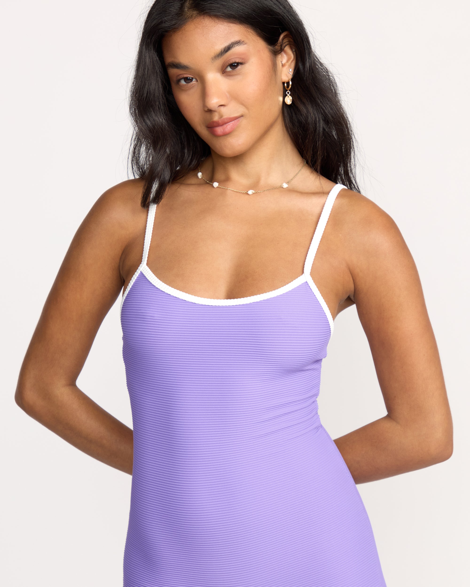 Tanlines Retro Tank Surfsuit - Purple Punch - Image 6