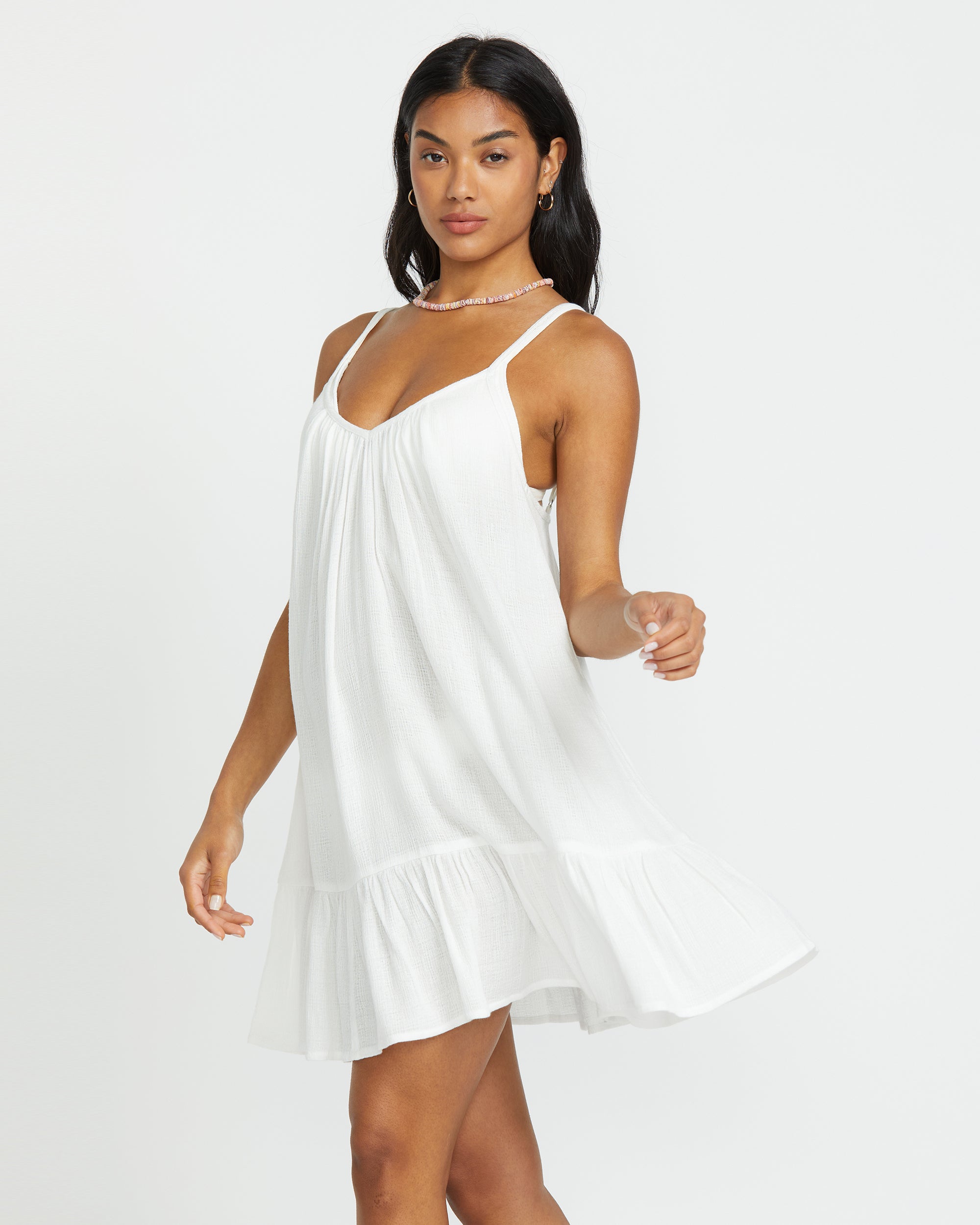Beach Vibes Beach Coverup Dress - Salt Crystal - Image 4