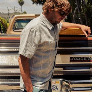 Sunshines Garage Short Sleeve Shirt - Stone Blue