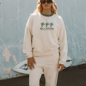 Triple Palms Crewneck Sweatshirt - Whitecap