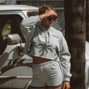 Triple Palms Dolphin Shorts - Heather Grey