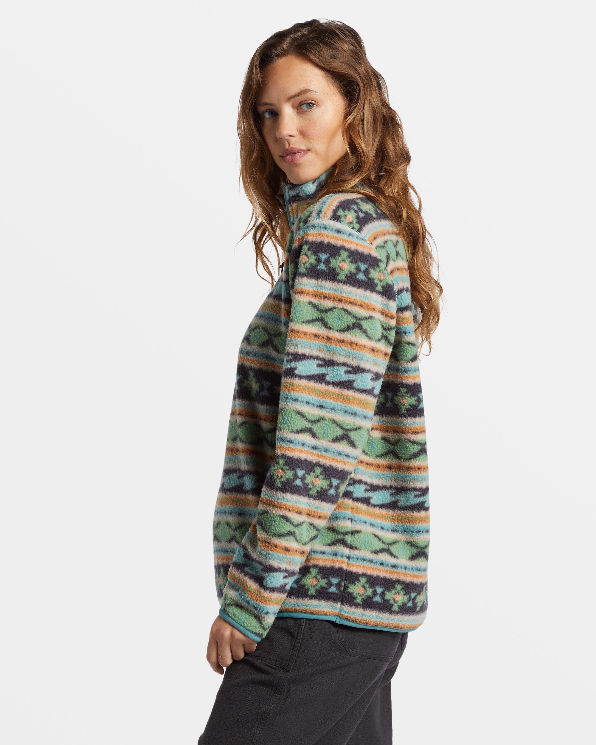 A/Div Boundary Mock 3 Half-Zip Pullover Sweatshirt - Salty Sage - Image 3