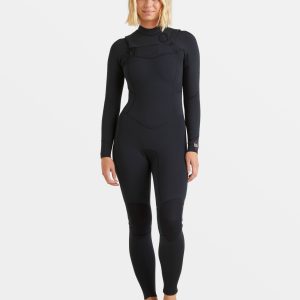 4/3mm Salty Dayz Natural Upcycler GBS Chest Zip Wetsuit - Black