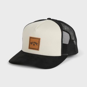 Stacked Trucker Hat - Black White