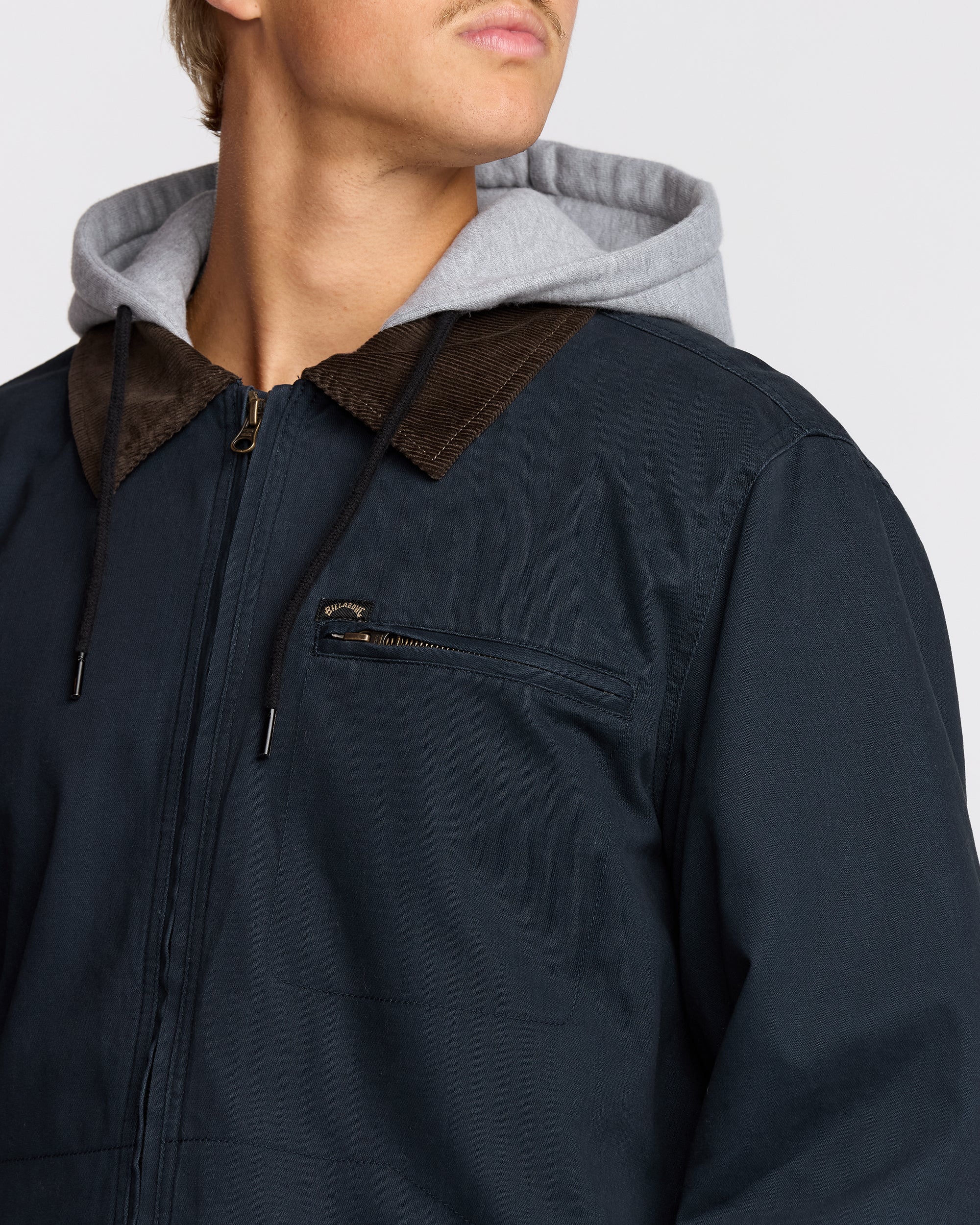 Barlow Hooded Jacket - Navy - Image 4