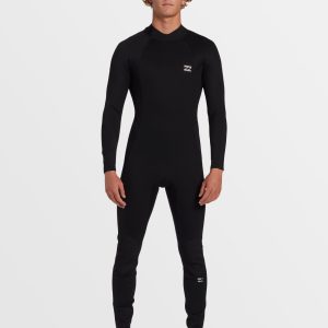 3/2mm Foil GBS Back Zip Wetsuit - Black