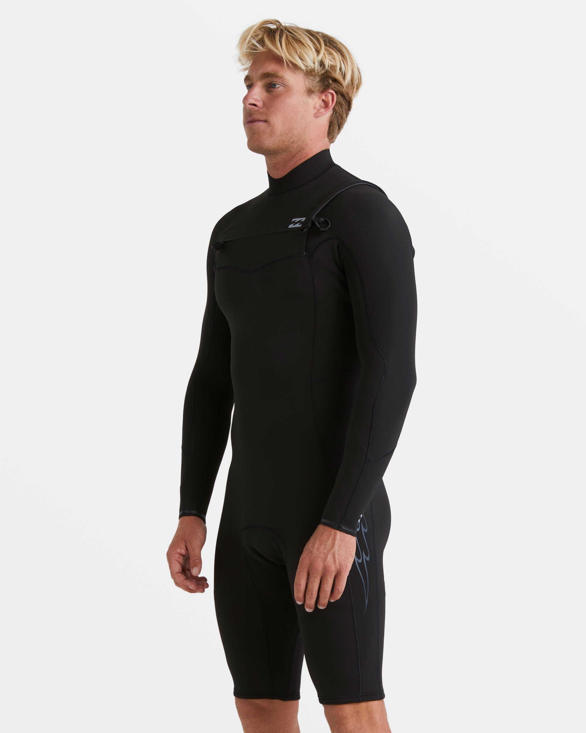 2/2mm Revolution Natural Upcycler GBS Chest Zip Long Sleeve Springsuit - Black - Image 5