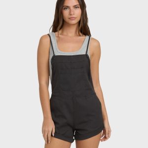 Wild Pursuit Romper - Off Black