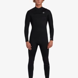 3/2mm Foil GBS Chest Zip Wetsuit - Black