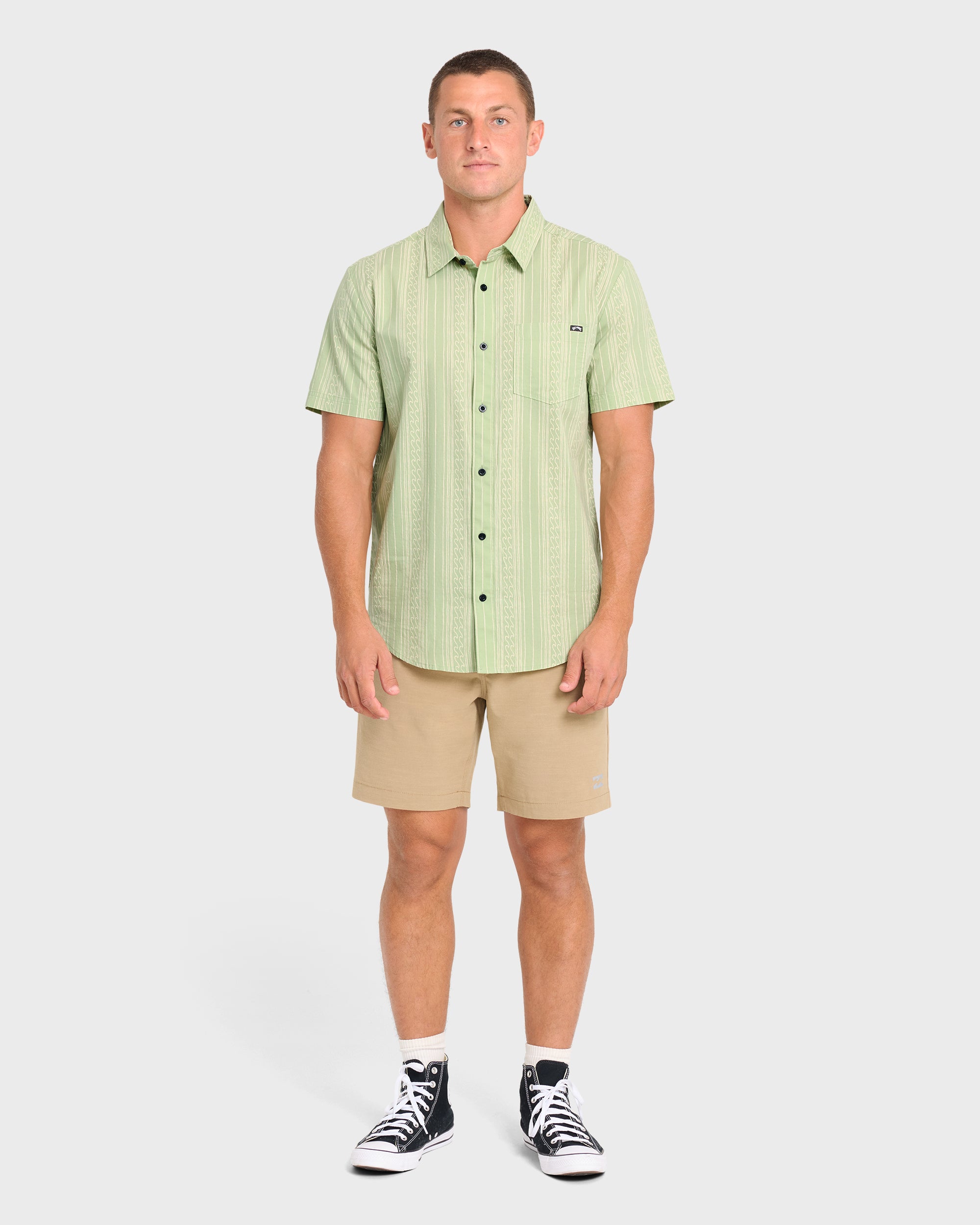 Low Tide Short Sleeve Shirt - Sage Frost - Image 4