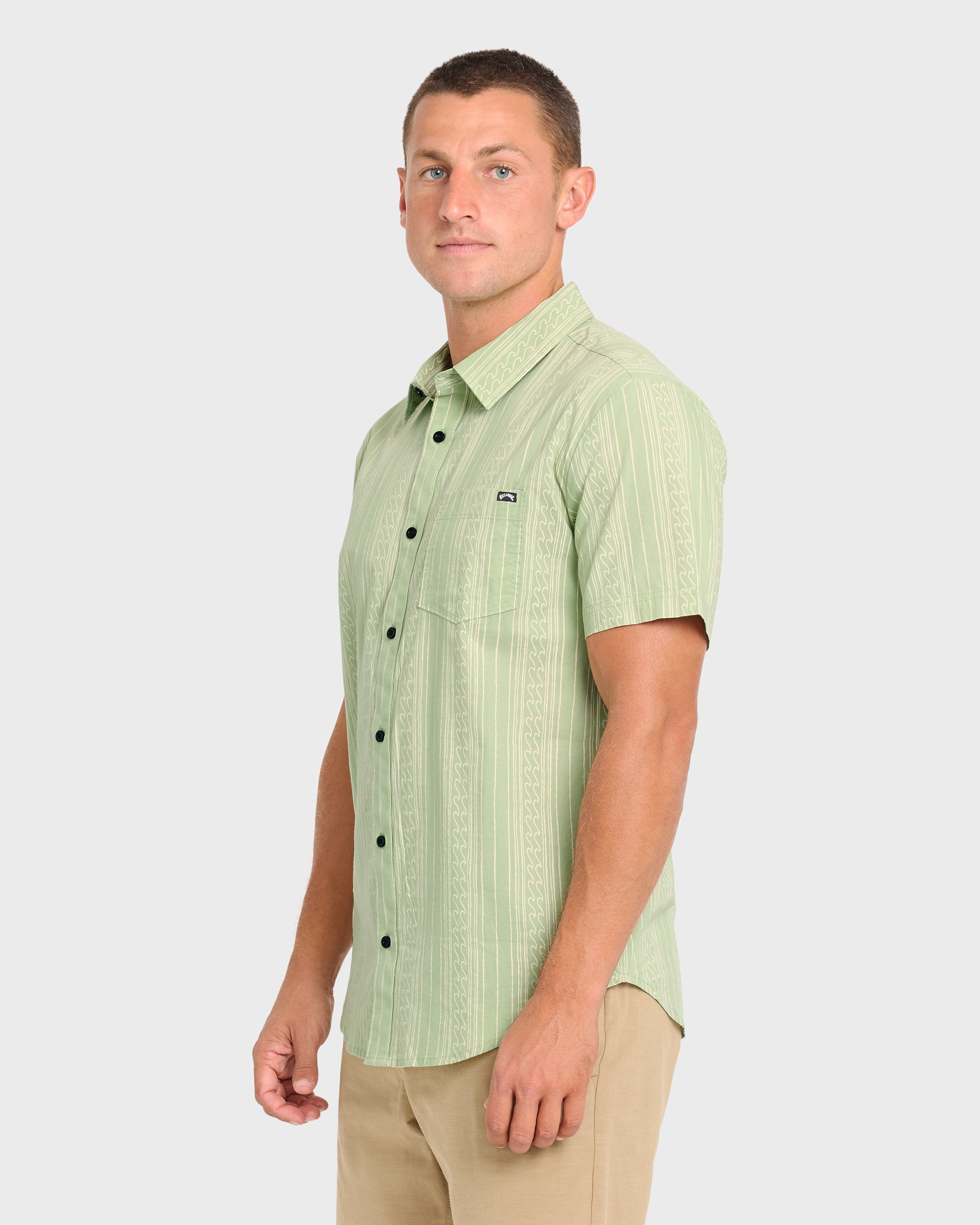 Low Tide Short Sleeve Shirt - Sage Frost - Image 3