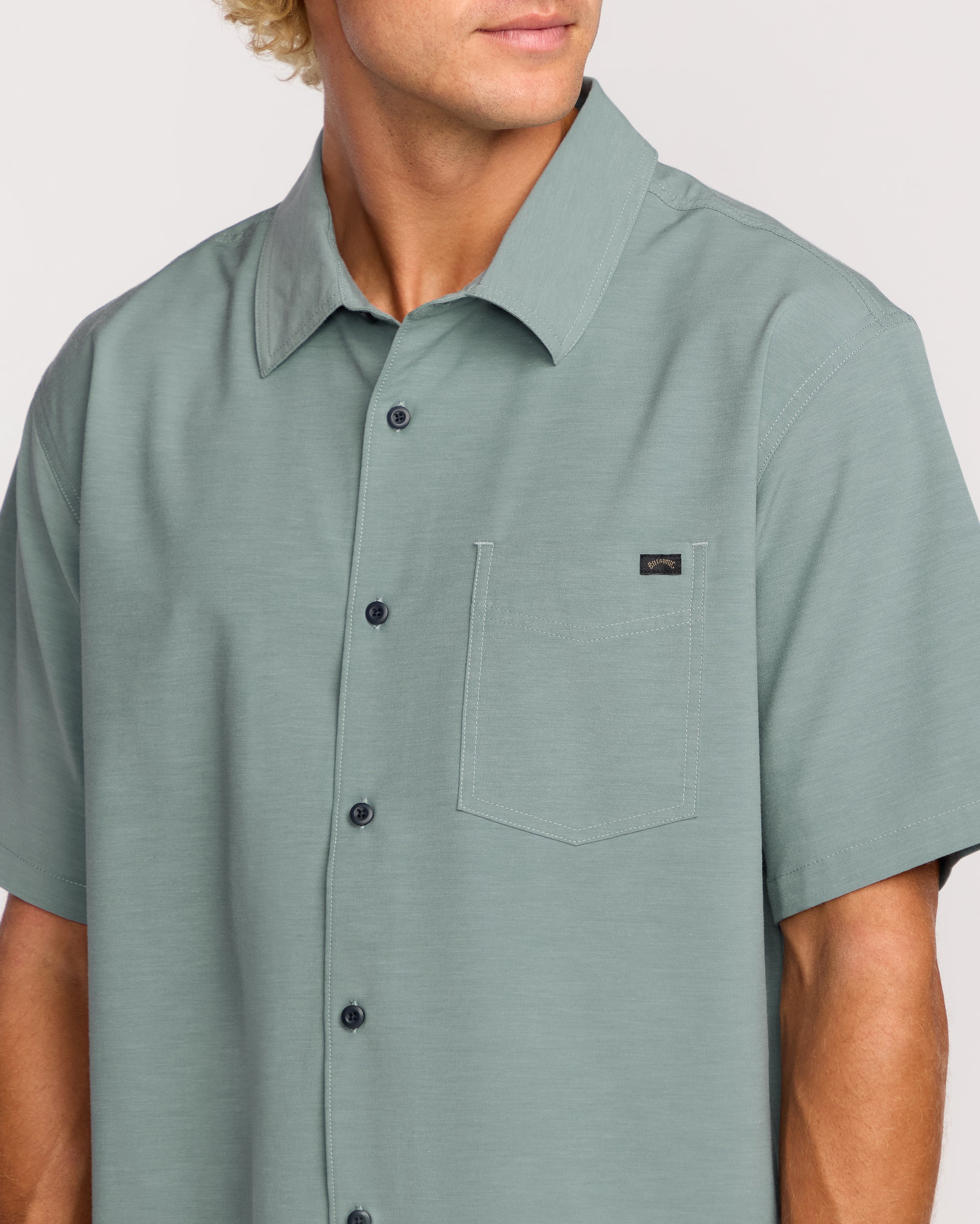 Surftrek Transit Short Sleeve Shirt - Sea Blue - Image 2